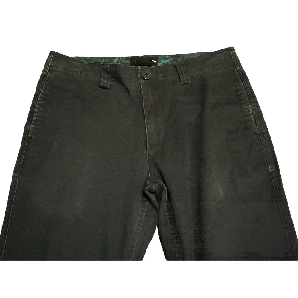 Burton Pants Mens 30 Navy Blue Chino Pants (32x32 Actual Sz) Stretch
